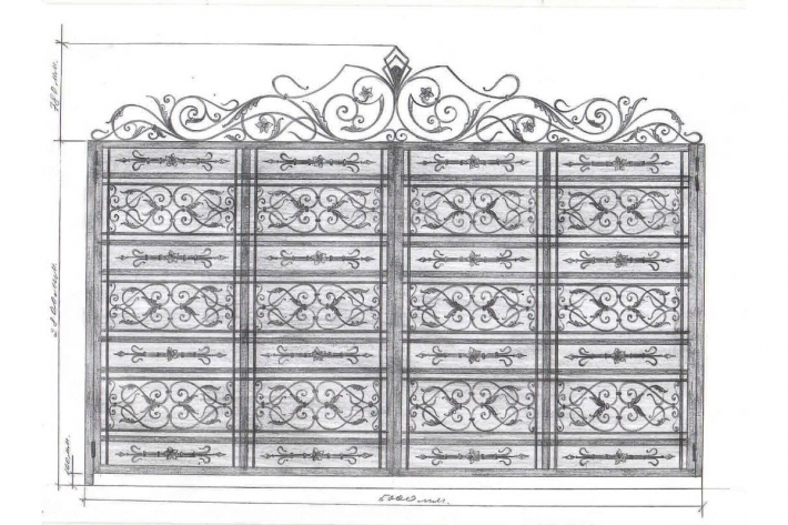 Проект элитных кованых ворот